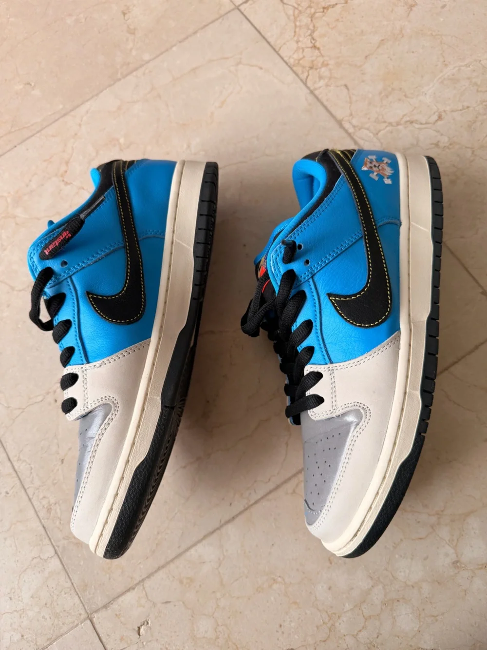 Nike Men’s Low-Top Sneakers - White, Blue & Black